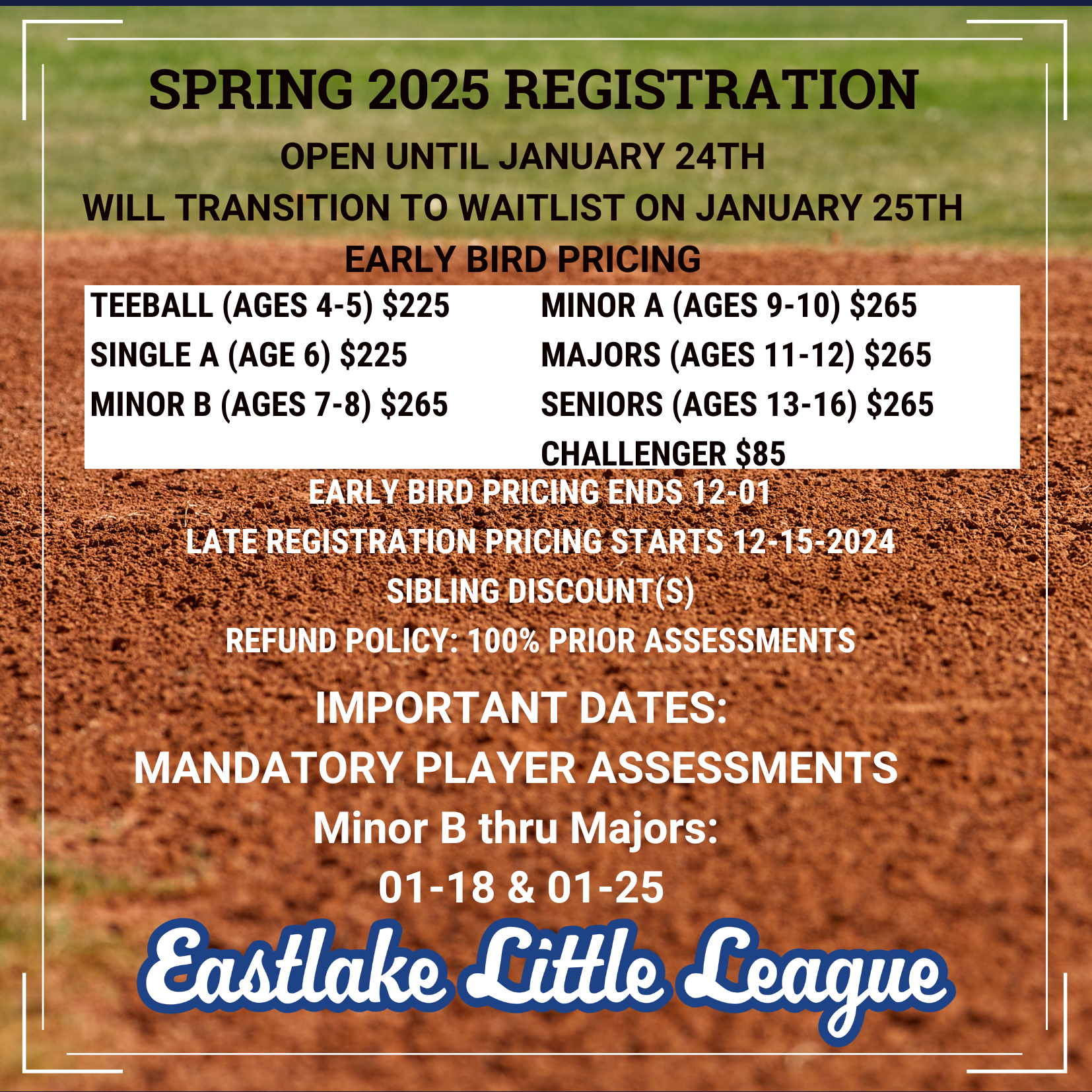 2025 Spring Registration